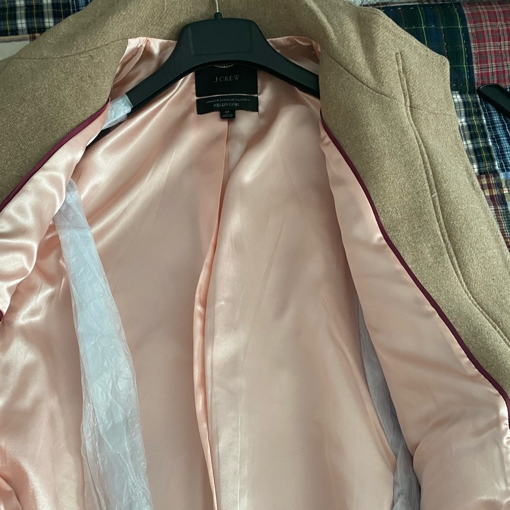 J. crew cocoon coat in Italian stadium-cloth wool